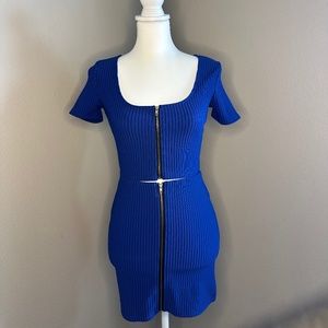 Royal Blue Top & Skirt Set